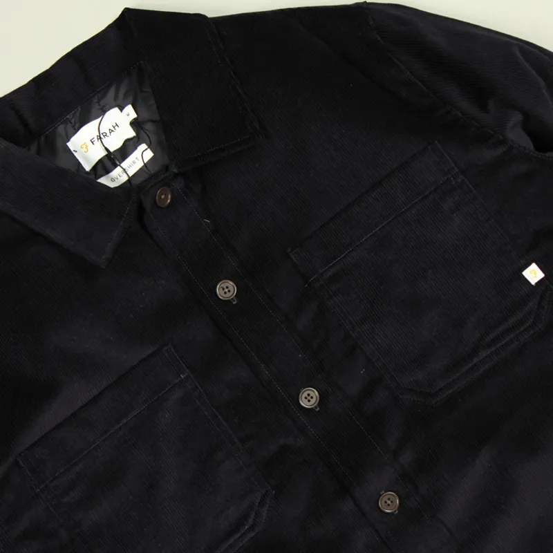 Farah Hunter Quilted Shirt - True Navy-1